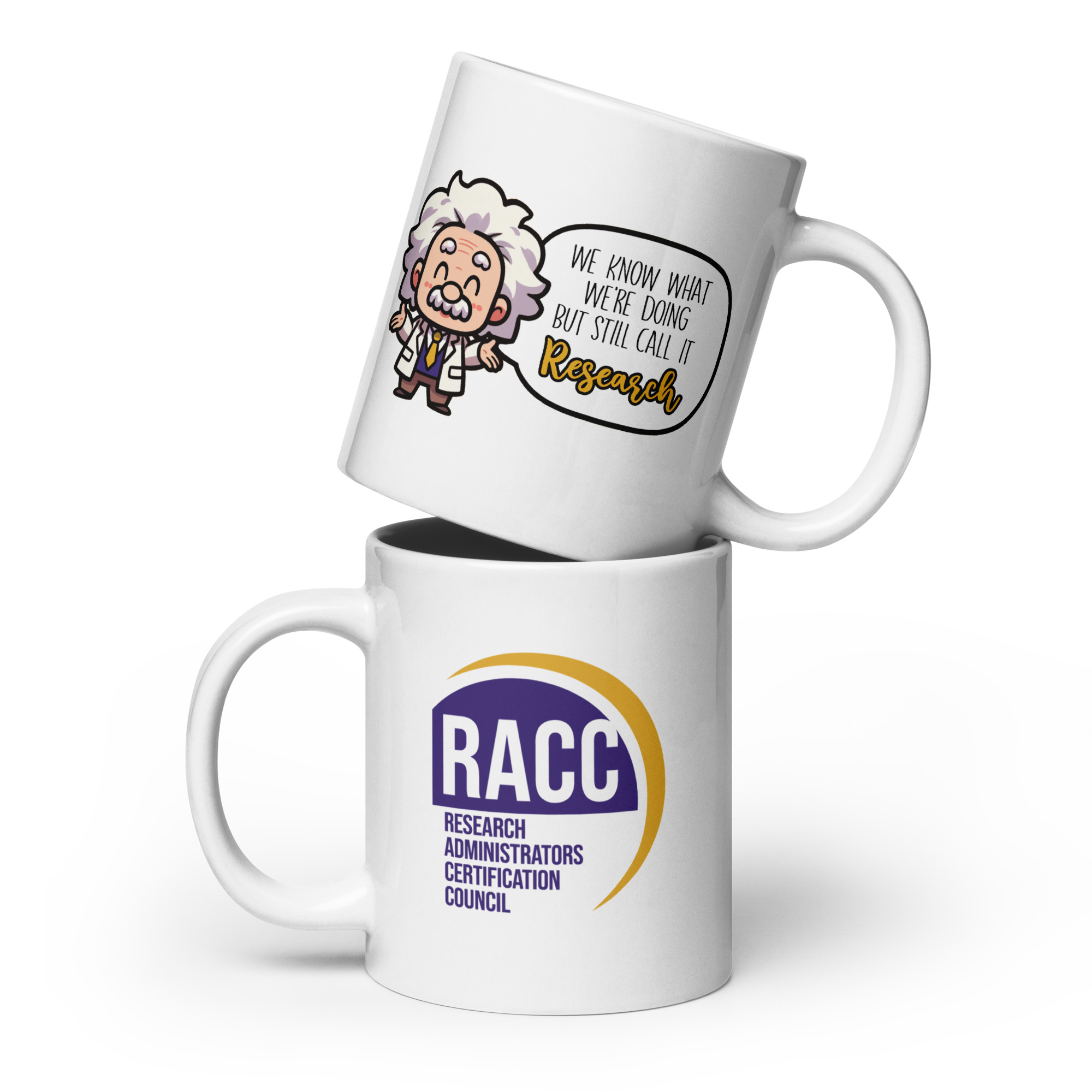 RACCBERT "We know Research" design mug